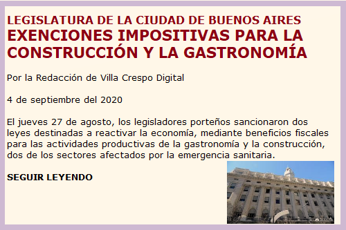 EXENCIONES IMPOSITIVAS